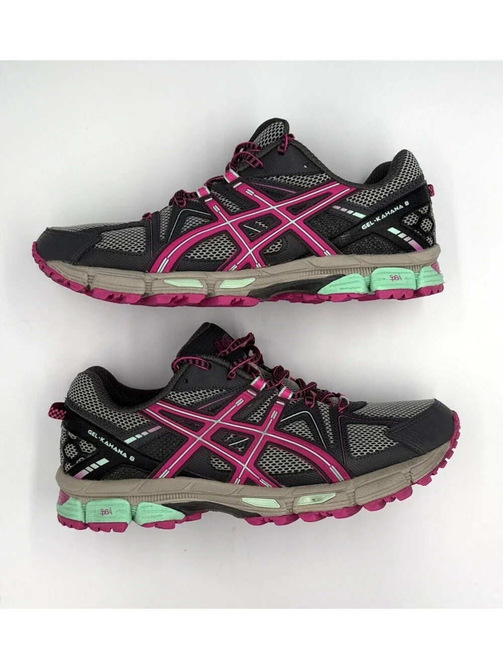 ASICS Gel Kahana 8 Trail Running Shoes Women's 9.5 Dark Steel Pink Glow